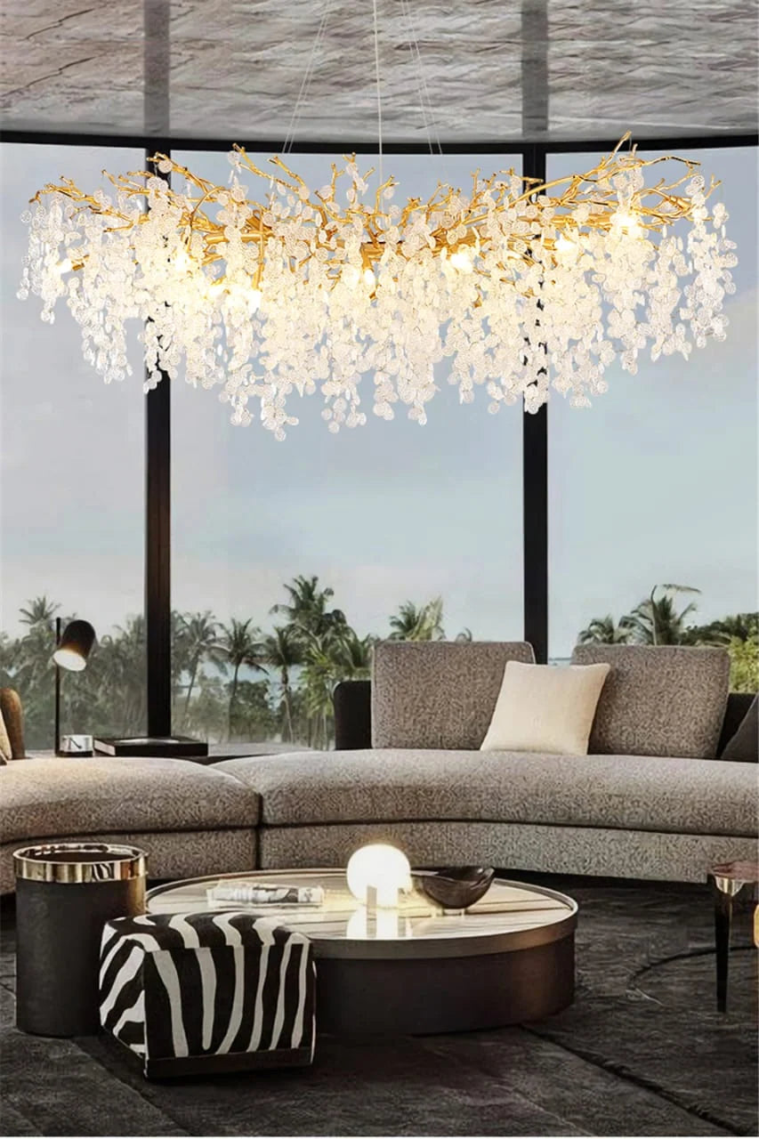 Modern Loft Stainless Steel Luster Sparkle Ball LED Pendant