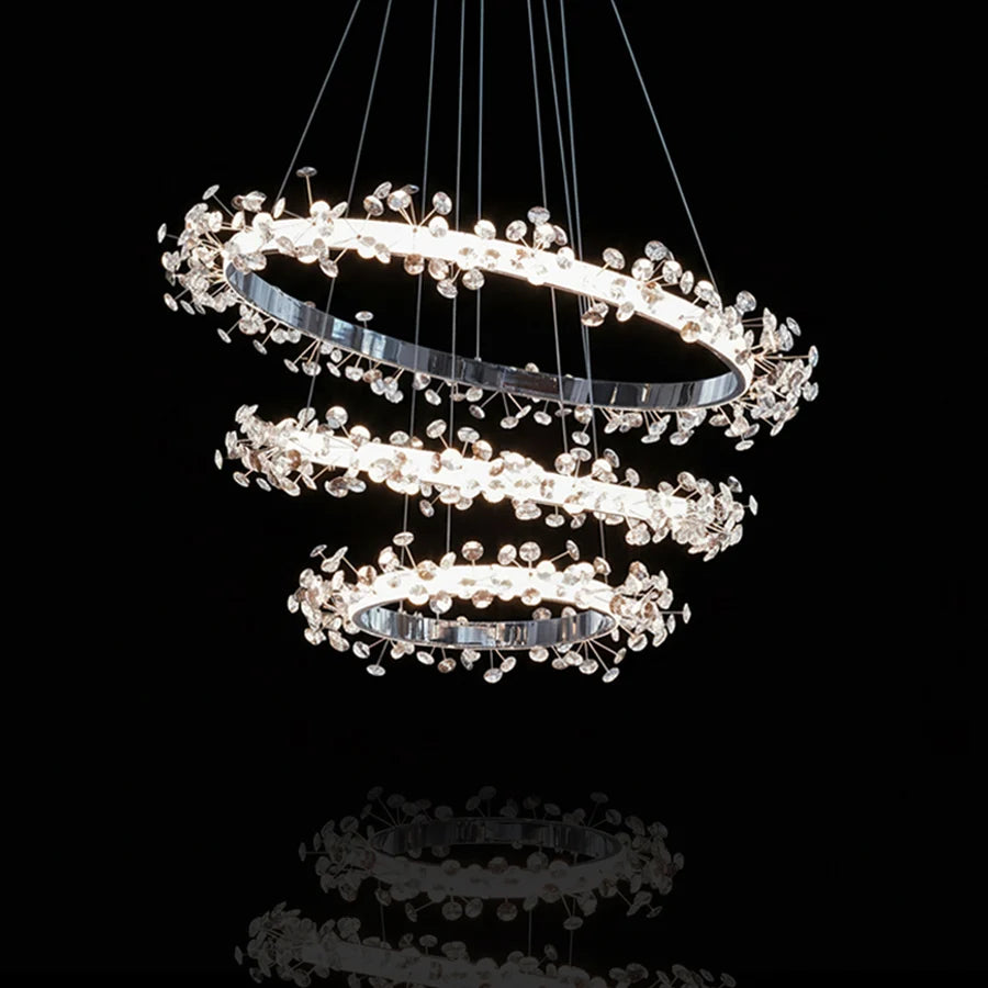 Crystal Cascade Chandelier