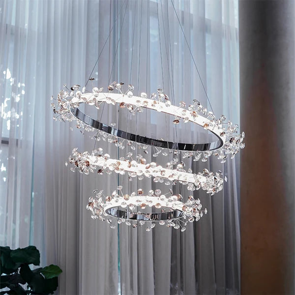 Crystal Cascade Chandelier