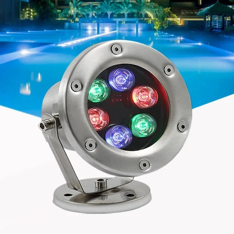 Stainless Steel Fountain Light IP67 ( 6 Watt RGB )